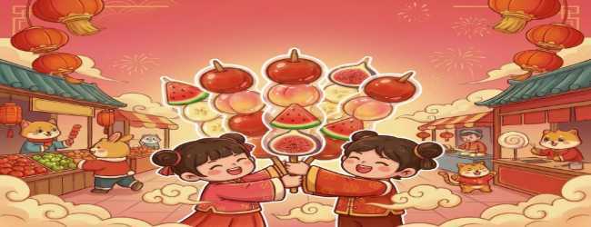糖葫芦串不停宣传图
