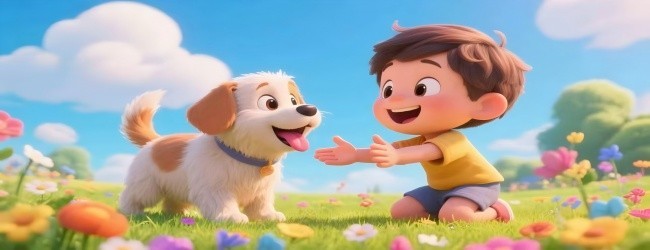 养狗狗一起玩宣传图