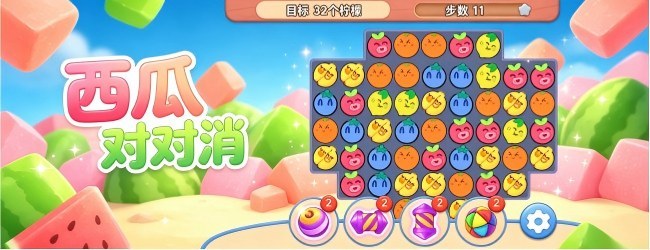 西瓜对对消宣传图
