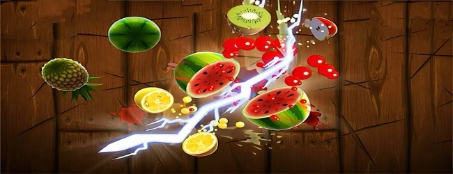 切西瓜切水果宣传图