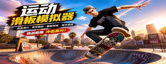 运动滑板模拟器宣传图