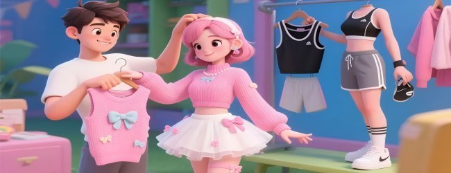 帮女友穿搭换装日记宣传图