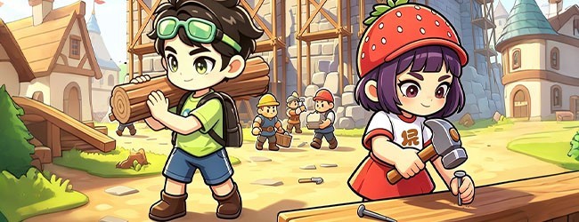 双人建造村庄模拟宣传图