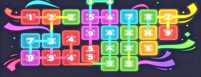 数字一笔画线宣传图