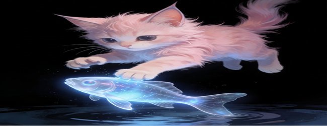 小猫抓动物宣传图