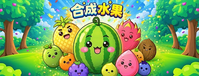 合成水果游戏宣传图