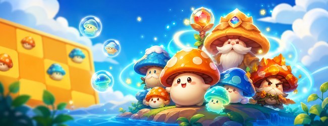 蘑菇进化宣传图