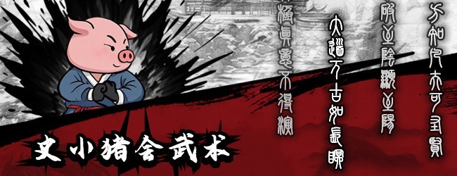 史小猪会武术宣传图