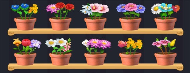 插花拼拼消除游戏宣传图