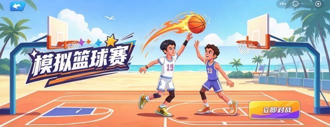 模拟篮球赛宣传图
