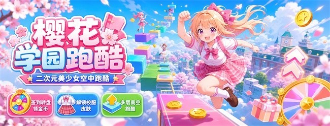 樱花学园跑酷宣传图