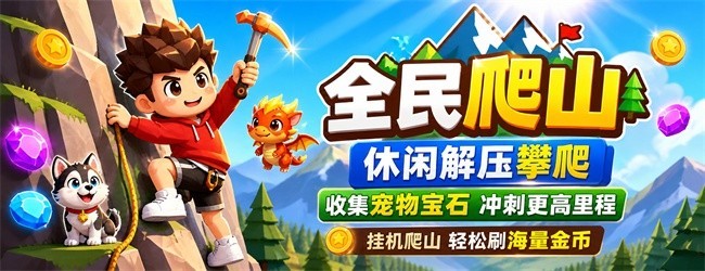 全民爬山宣传图