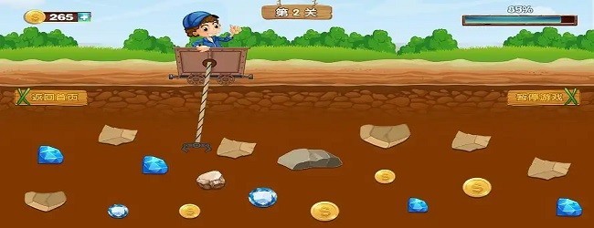 钻石挖掘机游戏宣传图