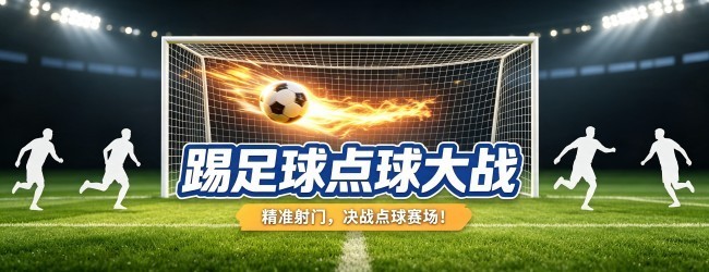 踢足球点球大战宣传图