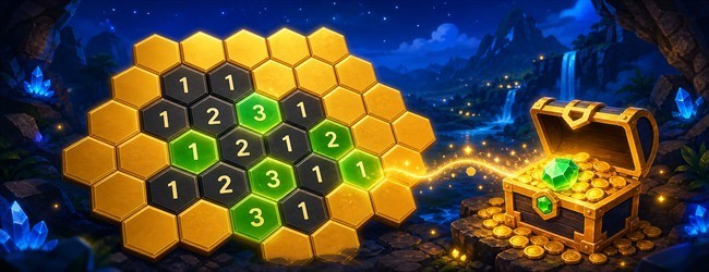 六角挖宝宣传图