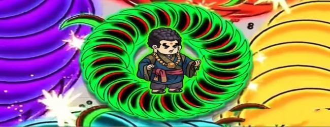 旋转刀锋割草宣传图