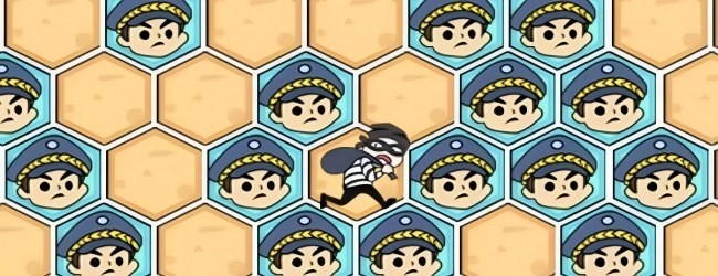 警察抓捕小偷宣传图