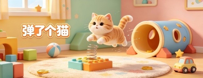 弹了个猫宣传图
