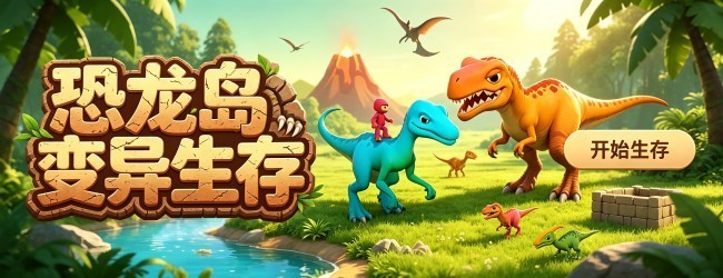 恐龙岛变异生存宣传图