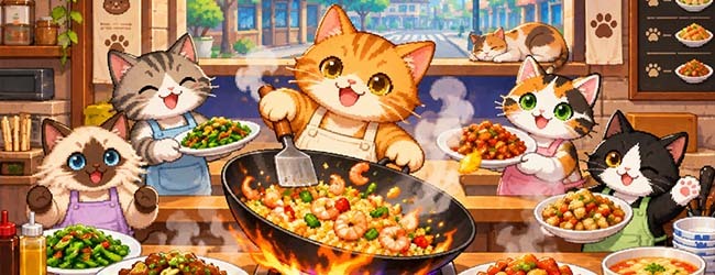 炒菜达喵宣传图