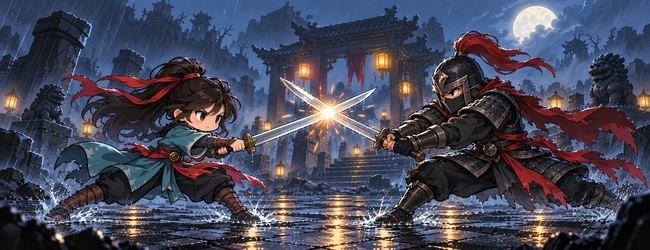 雨刃-残寺决斗宣传图