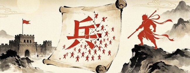 集字成兵宣传图
