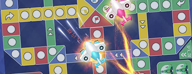 经典飞行棋双人游戏宣传图