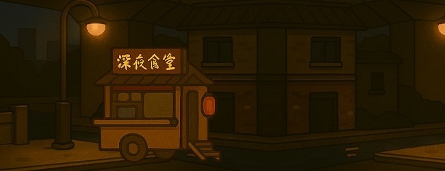 午夜小摊宣传图