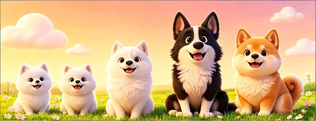 合成萌犬宣传图