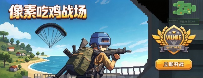 像素吃鸡战场宣传图
