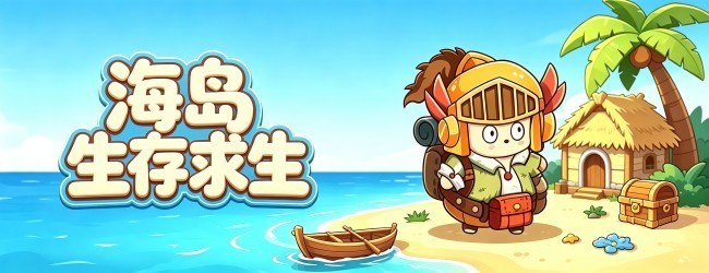 海岛生存求生宣传图