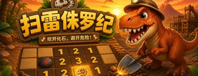 扫雷侏罗纪宣传图