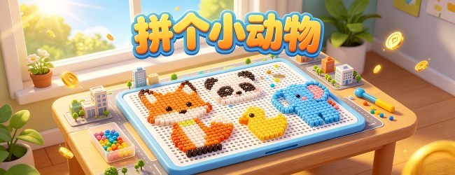 拼个小动物宣传图