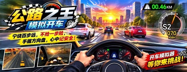 公路之王模拟开车宣传图