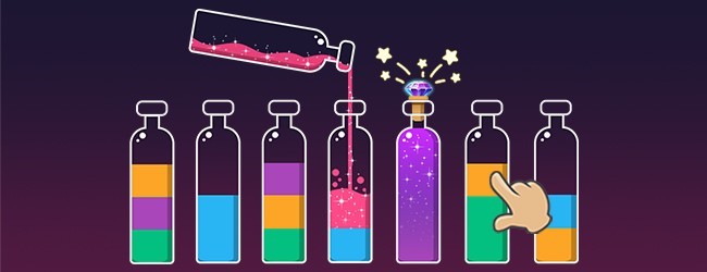 水排序倒水宣传图